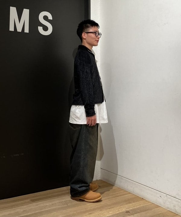 土田 達也さんの「BEAMS WOMEN｜シャギー ハイネック ジップ カーディガン」を使ったコーディネート