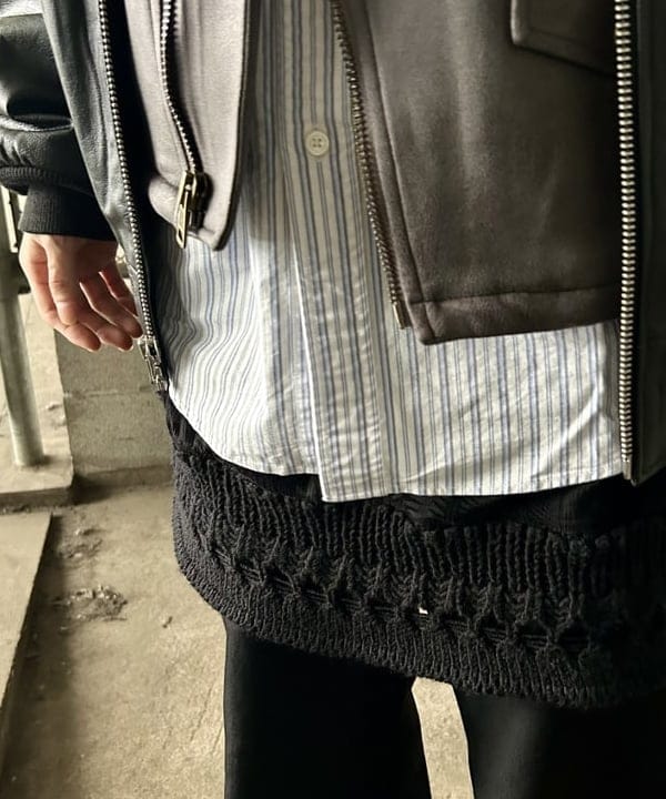 翔さんの「BEAMS WOMEN｜レザー ボマージャケット」を使ったコーディネート