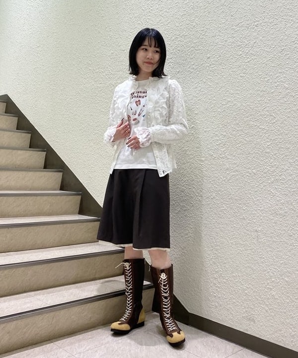 め　め　こさんの「RBS / 配色ヘム ハーフ パンツ」を使ったコーディネート