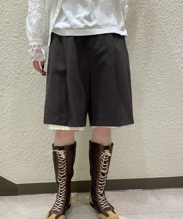め　め　こさんの「RBS / 配色ヘム ハーフ パンツ」を使ったコーディネート