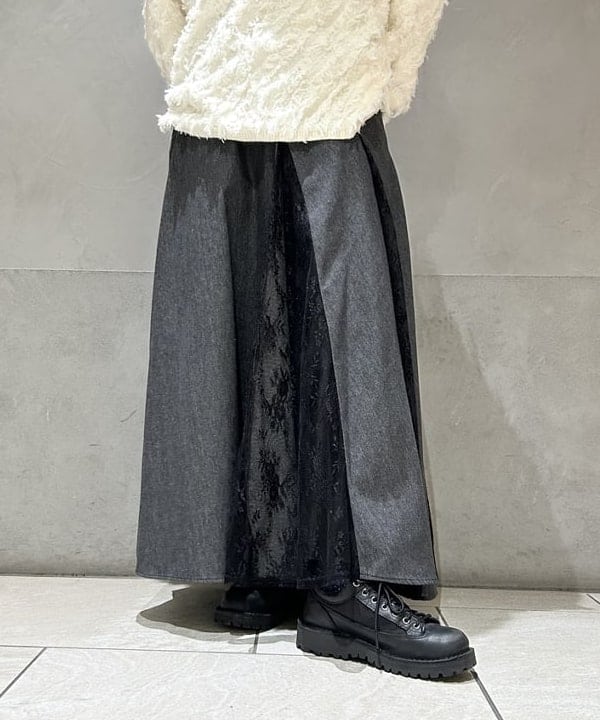 SAEさんの「BEAMS WOMEN｜デニム レース キリカエ スカート」を使ったコーディネート