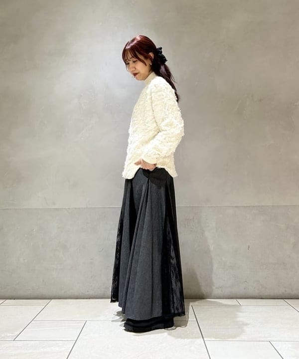 SAEさんの「BEAMS WOMEN｜デニム レース キリカエ スカート」を使ったコーディネート
