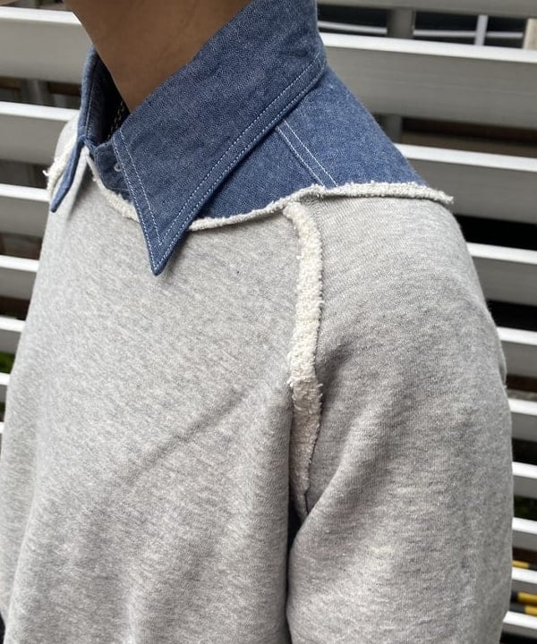 オカモト ミサキさんの「BEAMS WOMEN｜BUZZ RICKSON'S / 別注 シャンブレー ロングスリーブ シャツ」を使ったコーディネート