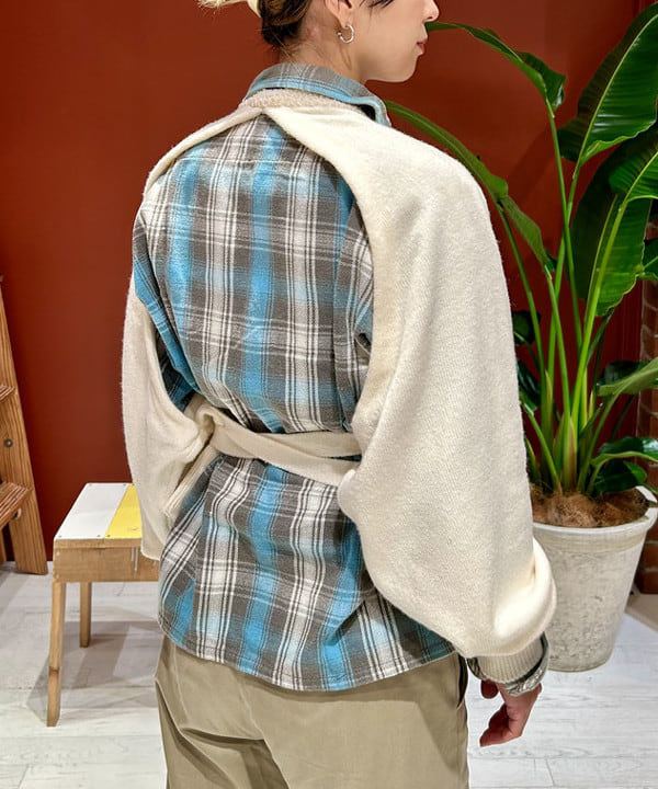 marieさんの「BEAMS WOMEN｜maturely / ビーズ エンブロイダリー バック オープン カーディガン」を使ったコーディネート