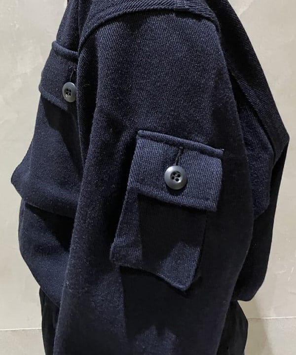 モモさんの「BEAMS WOMEN｜ウール カルゼ ミリタリー シャツ ジャケット」を使ったコーディネート