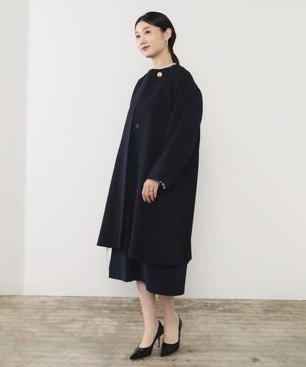 隈元 楓さんの「BEAMS WOMEN｜ダブルクロス レースカフス ワンピース＊」を使ったコーディネート