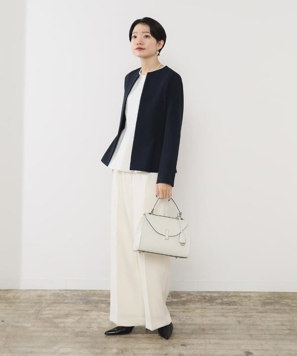 SANOさんの「BEAMS WOMEN｜トリアセ ペプラムジャケット＊」を使ったコーディネート