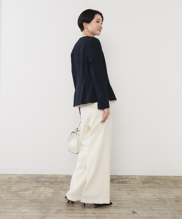 SANOさんの「BEAMS WOMEN｜トリアセ ペプラムジャケット＊」を使ったコーディネート