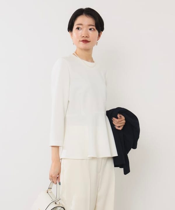 SANOさんの「BEAMS WOMEN｜トリアセ ペプラムジャケット＊」を使ったコーディネート