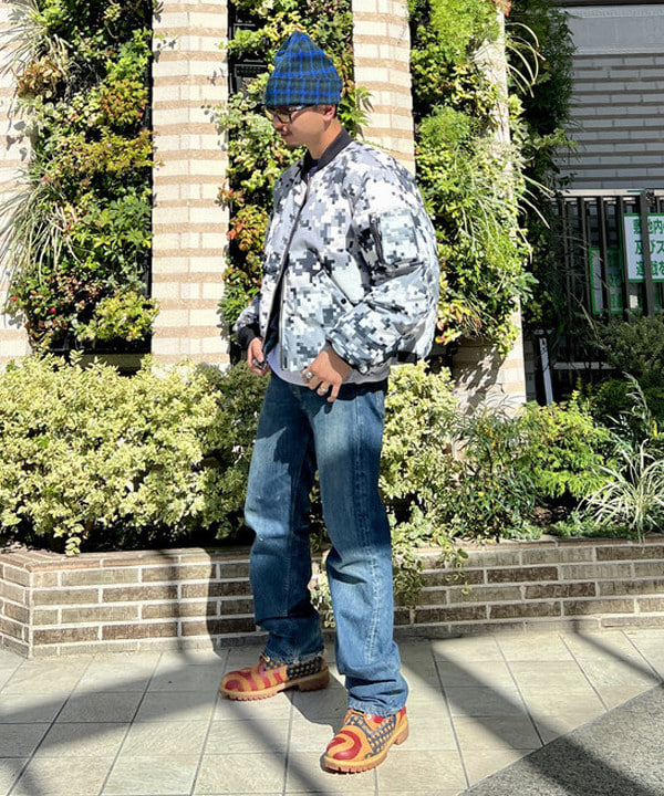 ムファサさんの「BEAMS WOMEN｜リバーシブル ダウン フライトジャケット」を使ったコーディネート