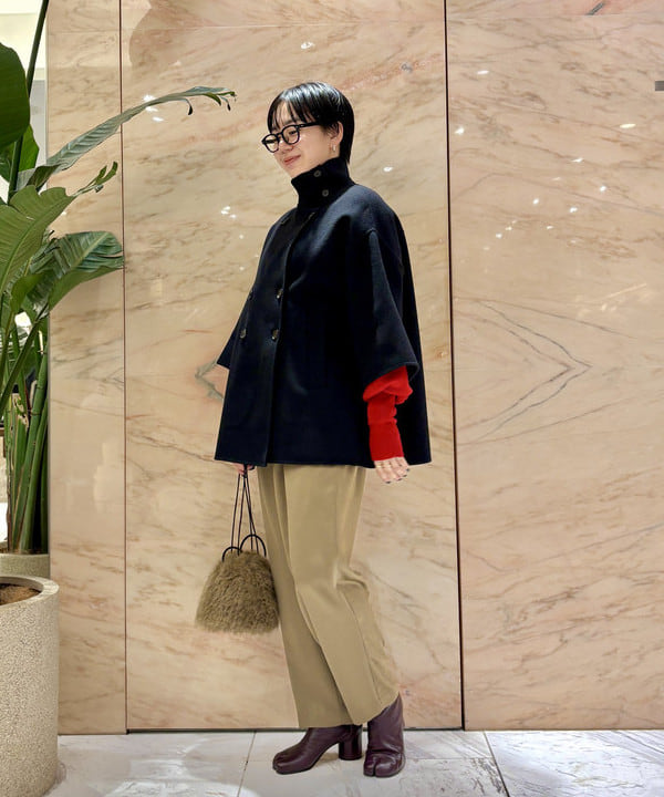 ゆうかさんの「BEAMS WOMEN｜AK+1 / サテン タック パンツ」を使ったコーディネート