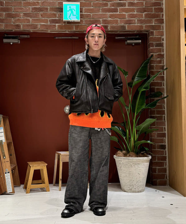 Ryohei Takataさんの「BEAMS WOMEN｜フェイクレザー ライダースジャケット」を使ったコーディネート