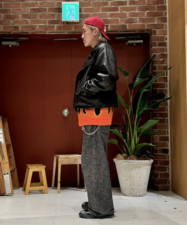 Ryohei Takataさんの「BEAMS WOMEN｜フェイクレザー ライダースジャケット」を使ったコーディネート