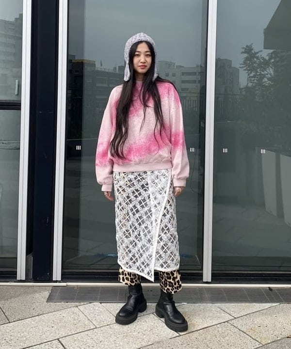 ayaさんの「BEAMS WOMEN｜チュール テープ シシュウ スカート」を使ったコーディネート