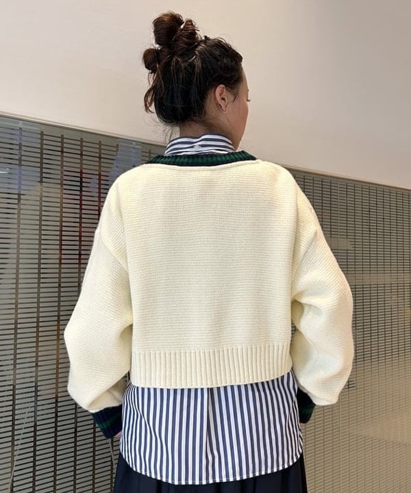 清水 彩乃さんの「BEAMS WOMEN｜ロンドンストライプ ボタンダウンシャツ」を使ったコーディネート