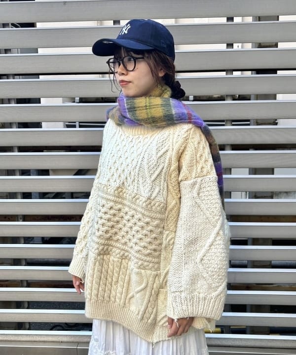 チナツさんの「BEAMS WOMEN｜John Scott / Mohair Scarf」を使ったコーディネート