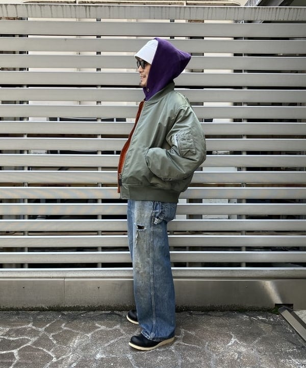 ホサカさんの「BEAMS WOMEN｜MA-1」を使ったコーディネート