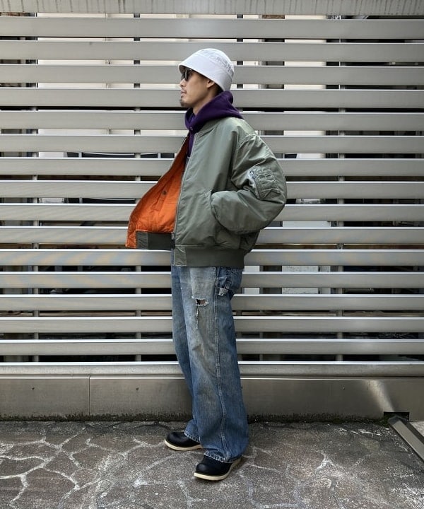 ホサカさんの「BEAMS WOMEN｜MA-1」を使ったコーディネート