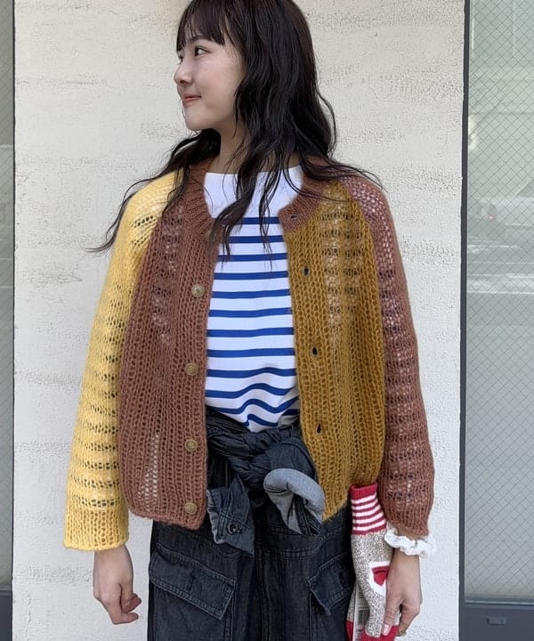 み　う　ちさんの「BEAMS WOMEN｜ナバルボーダー ビッグ ボートネック カットソー」を使ったコーディネート