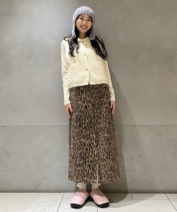 nodokaさんの「BEAMS WOMEN｜TICCA / レオパード シャギースカート」を使ったコーディネート