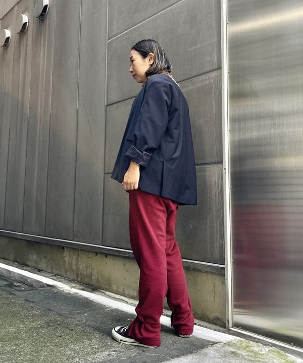 つぼさんの「BEAMS WOMEN｜ヘム アレンジ スウェット パンツ」を使ったコーディネート