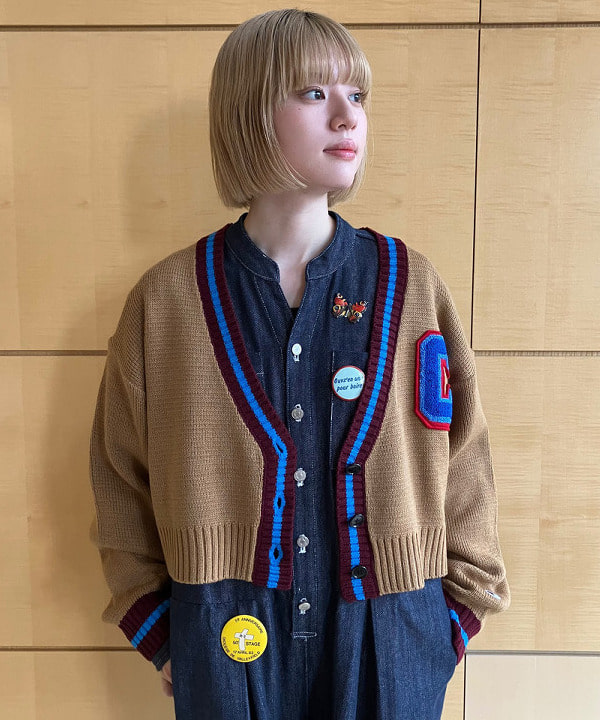 Hazukiさんの「BEAMS WOMEN｜Champion / 別注 ニット カーディガン」を使ったコーディネート