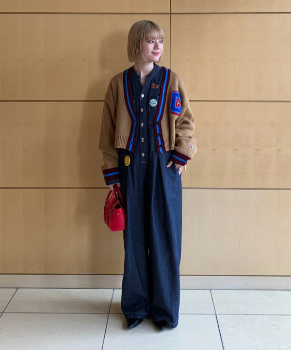 Hazukiさんの「BEAMS WOMEN｜Champion / 別注 ニット カーディガン」を使ったコーディネート
