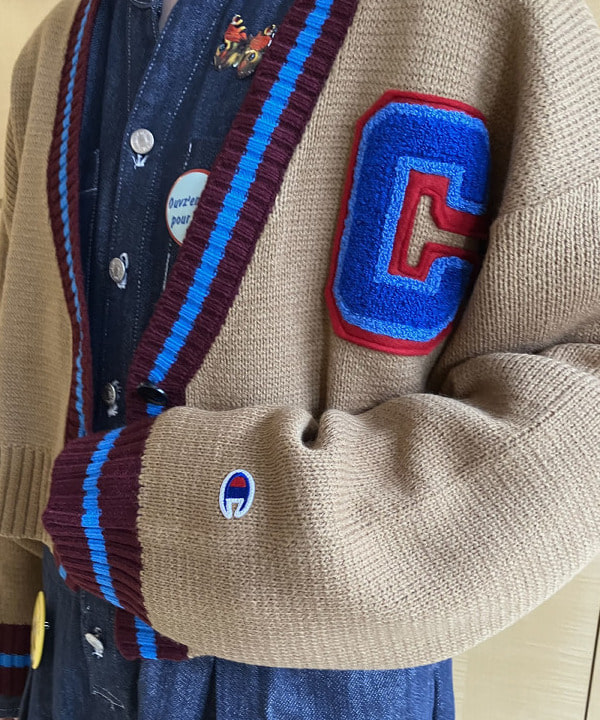 Hazukiさんの「BEAMS WOMEN｜Champion / 別注 ニット カーディガン」を使ったコーディネート