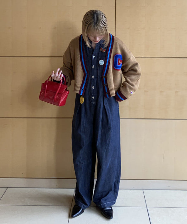 Hazukiさんの「BEAMS WOMEN｜Champion / 別注 ニット カーディガン」を使ったコーディネート