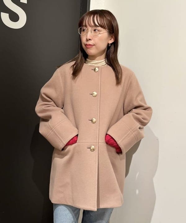 makita mikaさんの「BEAMS WOMEN｜イントレチャート ショルダーバッグ.」を使ったコーディネート