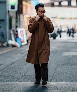 BEAMS F（ビームスF）【10%OFF!!アウターフェア対象】LORO PIANA FABRIC ウール ラグランスリーブ  バルカラーコート（コート ステンカラーコート）通販｜BEAMS