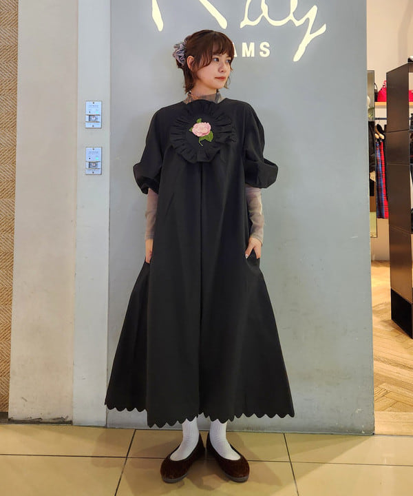 saori KATOさんの「BEAMS WOMEN｜スタンドカラー ダブル コート」を使ったコーディネート