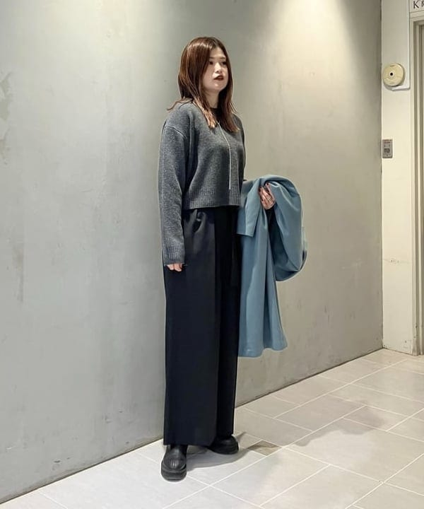 CHIHIROさんの「BEAMS WOMEN｜ソフトメルトン ステンカラー コート」を使ったコーディネート