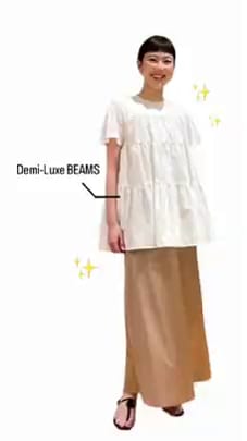 Demi-Luxe BEAMS（デミルクス ビームス）コンビ ティアード プル