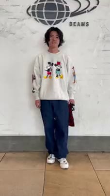 BEAMS（ビームス）Champion × BEAMS / Disney100 Collection Crewneck