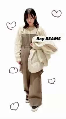 Ray BEAMS（レイ ビームス）Ray BEAMS / カーゴ ポケット サロペット