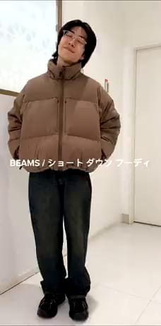 BEAMS（ビームス）【アウトレット】BEAMS / ショート ダウン フーディ ...