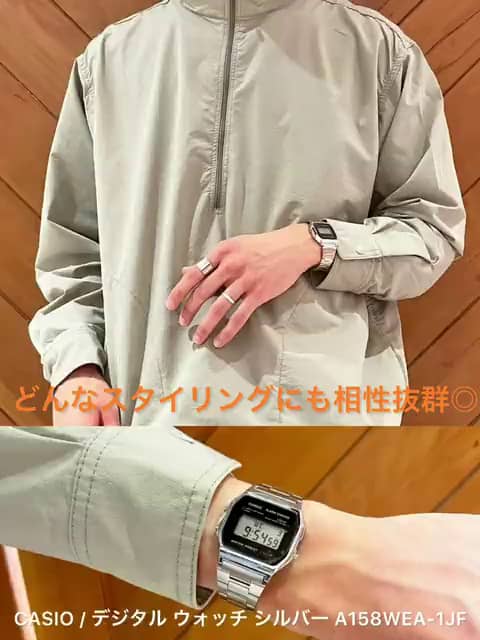 CASIO デジタル ウォッチ シルバーA158WEA-1JF A158WEA-1JF | CASIO