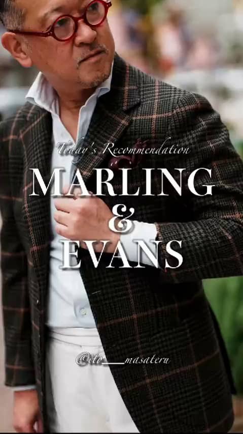 美品】＜BEAMS F＞MARLING&EVANS フランネルジャケット