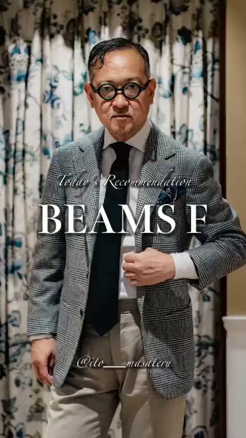 春夏 BEAMS F MARLING&EVANS ジャケット 50 BEAMS F（ビームスF）MARLING & EVANS ウールリネン ヘリンボーン