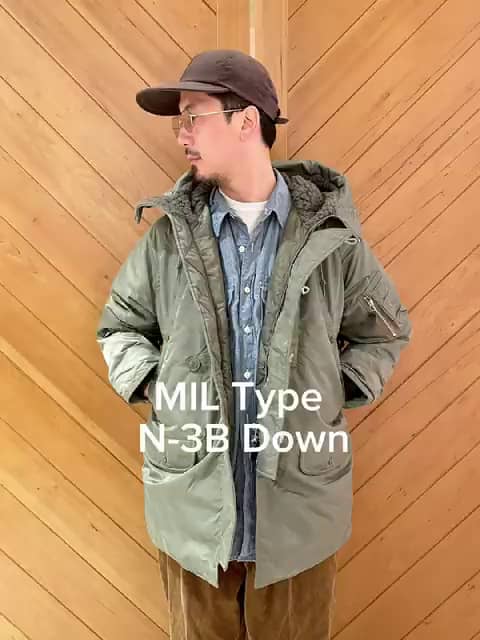 新品 2024年モデル BEAMS + MIL Type N-3B DOWN BEAMS PLUS MIL Type N-3B Down Jacket -Sage | Garmentory