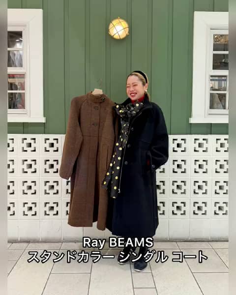 Ray BEAMS スタンドカラー シングル コート 【公式通販】