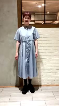 Ray Beams レイ ビームス Ray Beams バンドカラー プリーツ ワンピース ワンピース ワンピース 通販 Beams