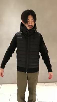 専用】MONCLER / MAGLIONE ニット×ナイロン ダウンパーカ www.pa