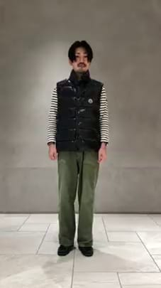 BEAMS F（ビームスF）MONCLER / TIBB ナイロン ダウンベスト