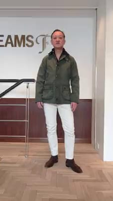 BEAMS F（ビームスF）Barbour / BEDALE SL ウォッシュド ジャケット 
