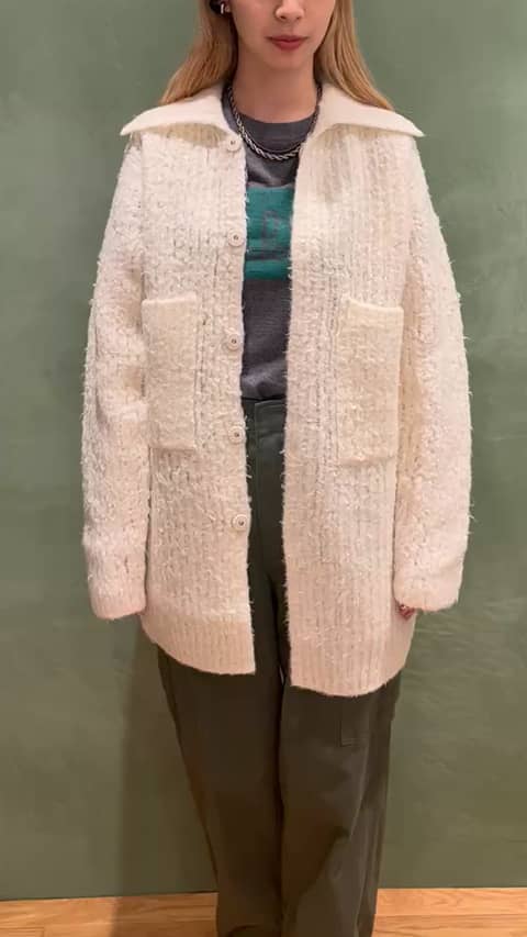 最大84%OFFクーポン AURALEE MILLED WOOL MOAL KNIT CARDIGAN tdh